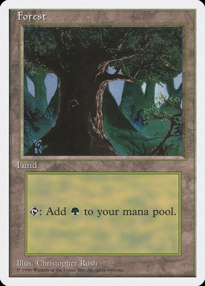 Forest (Creature in Tree Hole) [Introductory Two-Player Set] MTG Single Magic: The Gathering  | Multizone: Comics And Games