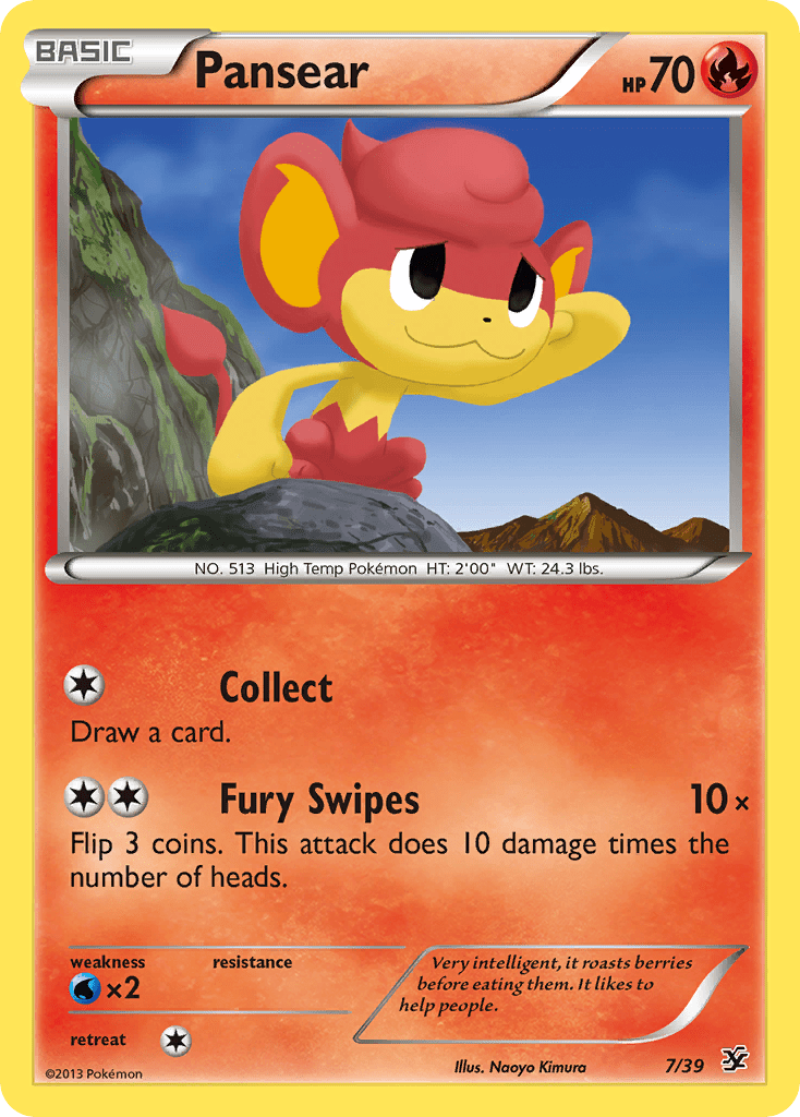 Pansear (7/39) [XY: Kalos Starter Set] Pokemon Single Pokémon  | Multizone: Comics And Games