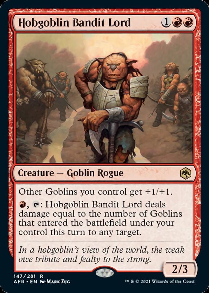 Hobgoblin Bandit Lord [Dungeons & Dragons: Adventures in the Forgotten Realms] MTG Single Magic: The Gathering  | Multizone: Comics And Games