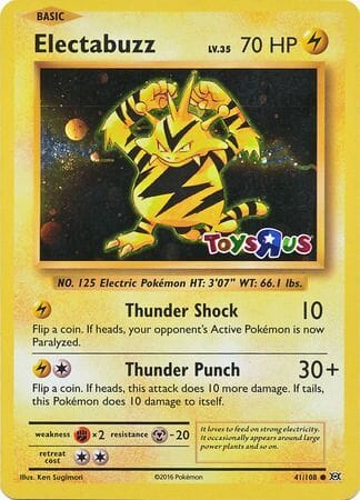 Electabuzz (41/108) (Toys R Us Promo) [XY: Evolutions] Pokemon Single Pokémon  | Multizone: Comics And Games