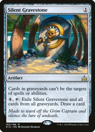 Silent Gravestone [Rivals of Ixalan] MTG Single Magic: The Gathering  | Multizone: Comics And Games