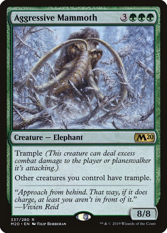 Aggressive Mammoth [Core Set 2020] MTG Single Magic: The Gathering  | Multizone: Comics And Games