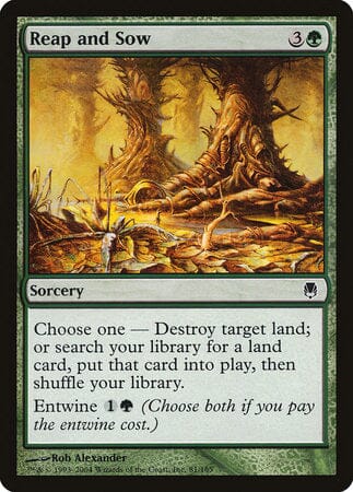 Reap and Sow [Darksteel] MTG Single Magic: The Gathering  | Multizone: Comics And Games