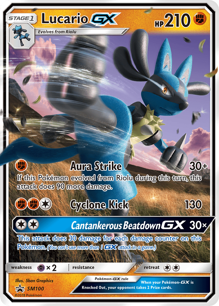 Lucario GX (SM100) [Sun & Moon: Black Star Promos] Pokemon Single Pokémon  | Multizone: Comics And Games