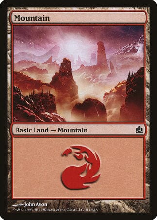 Mountain (311) [Commander 2011] MTG Single Magic: The Gathering  | Multizone: Comics And Games
