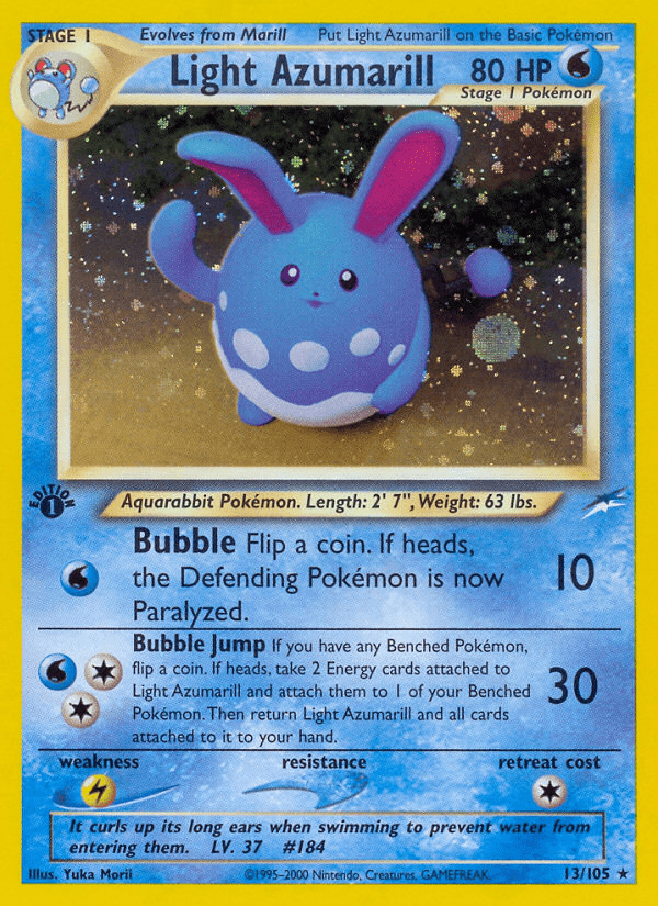 Light Azumarill (13/105) [Neo Destiny 1st Edition] Pokemon Single Pokémon  | Multizone: Comics And Games