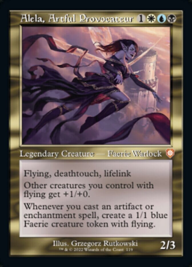 Alela, Artful Provocateur (Retro) [The Brothers' War Commander] MTG Single Magic: The Gathering  | Multizone: Comics And Games