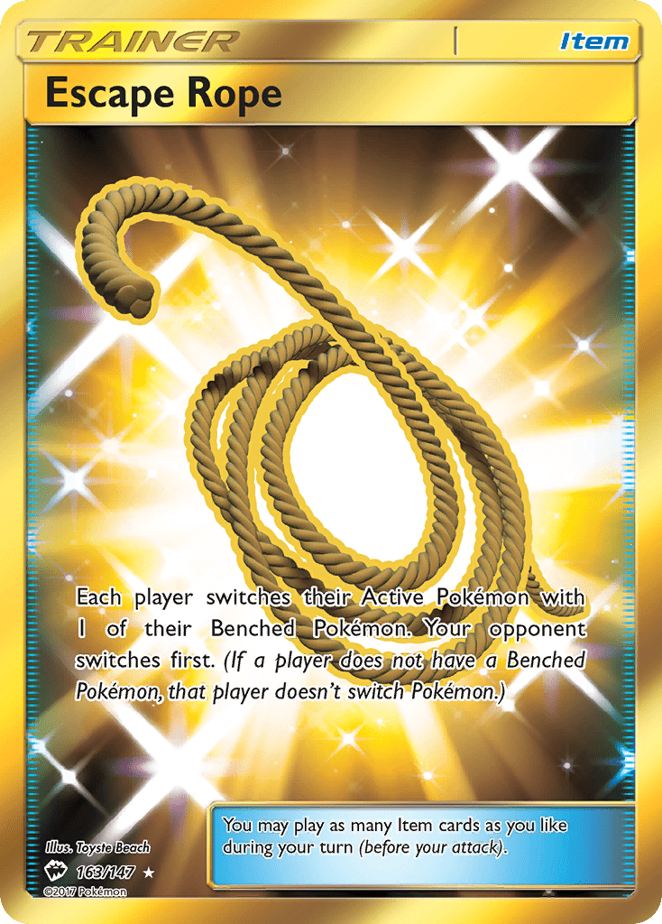 Escape Rope (163/147) [Sun & Moon: Burning Shadows] Pokemon Single Pokémon  | Multizone: Comics And Games