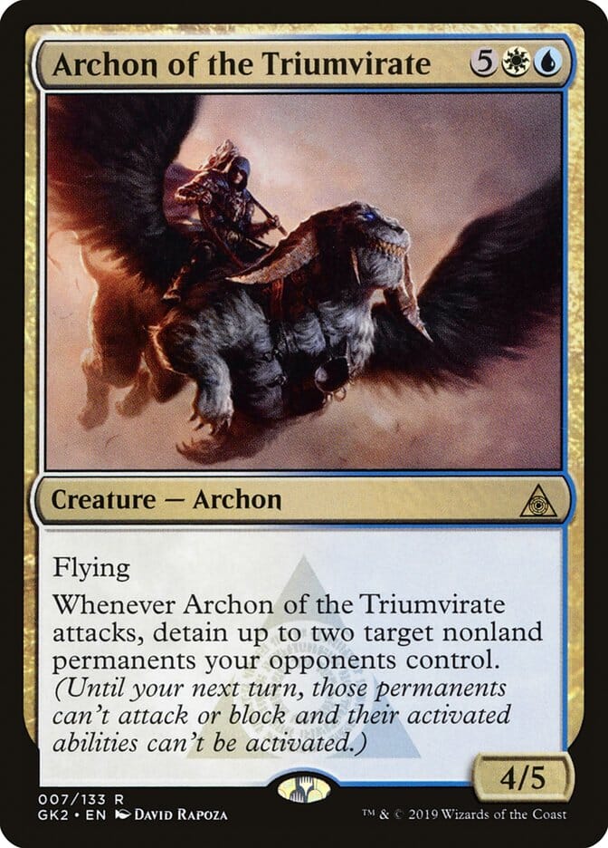 Archon of the Triumvirate [Ravnica Allegiance Guild Kit] MTG Single Magic: The Gathering  | Multizone: Comics And Games