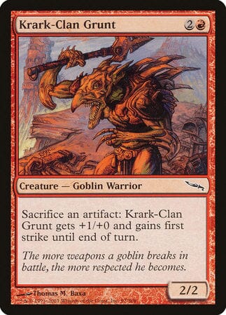 Krark-Clan Grunt [Mirrodin] MTG Single Magic: The Gathering  | Multizone: Comics And Games