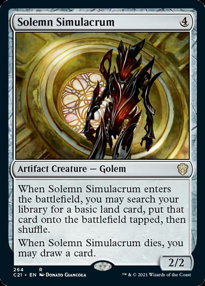 Solemn Simulacrum [Commander 2021] MTG Single Magic: The Gathering  | Multizone: Comics And Games