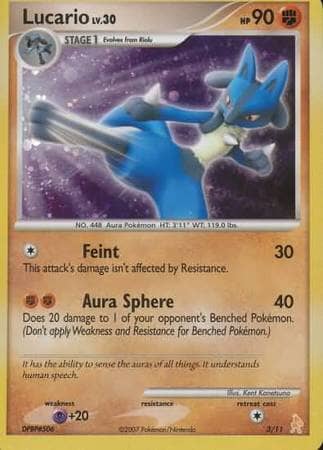 Lucario (3/11) [Diamond & Pearl: Trainer Kit - Lucario] Pokemon Single Pokémon  | Multizone: Comics And Games