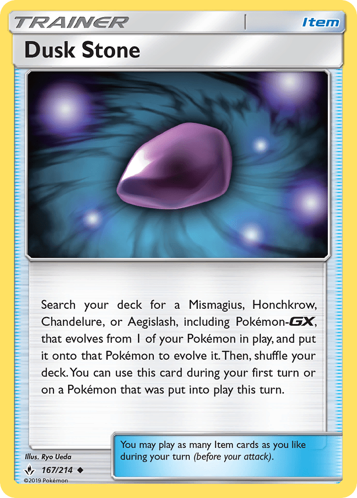 Dusk Stone (167/214) [Sun & Moon: Unbroken Bonds] Pokemon Single Pokémon  | Multizone: Comics And Games