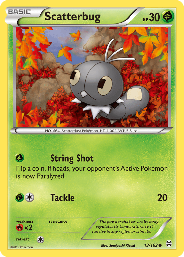Scatterbug (13/162) [XY: BREAKthrough] Pokemon Single Pokémon  | Multizone: Comics And Games
