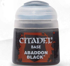 Citadel Base Paint Paint Games Workshop Abaddon Black  | Multizone: Comics And Games