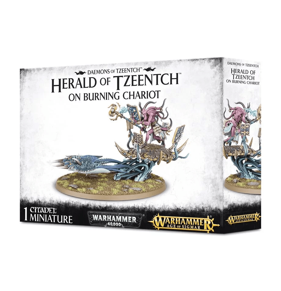 Herald of Tzeentch / Exalted Flamer of Tzeentch on Burning Chariot Miniatures|Figurines Games Workshop  | Multizone: Comics And Games