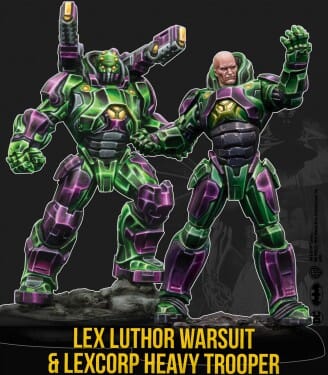 LEX LUTHOR ARMOUR & HEAVY TROOPER (MV) Batman Miniature Game Knight Models  | Multizone: Comics And Games