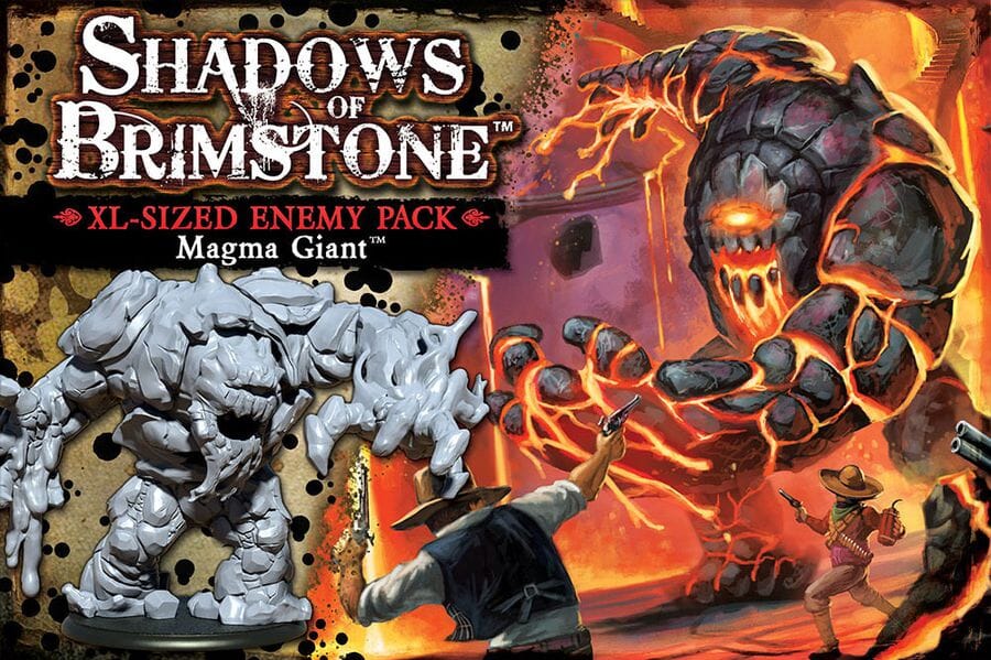 Shadows of Brimstone: Magma Giant XL-Sized Enemy Pack Miniatures|Figurines Multizone: Comics And Games  | Multizone: Comics And Games