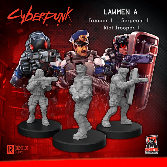 Cyberpunk Red Miniatures: Lawmen Accessories|Accessoires Multizone: Comics And Games Lawmen A  | Multizone: Comics And Games