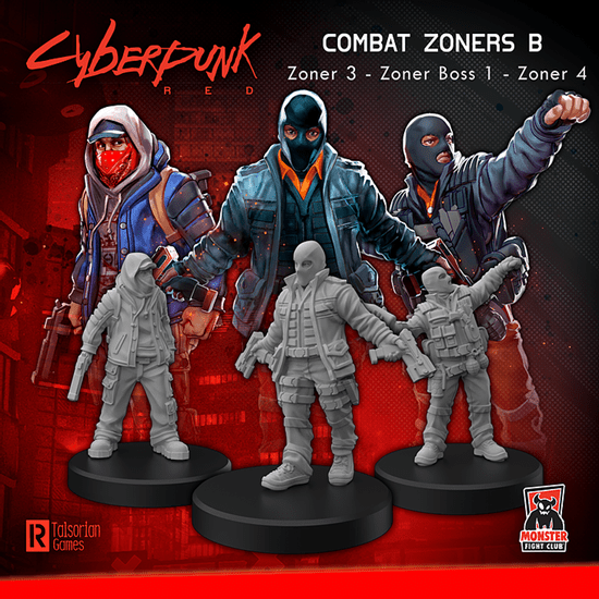 Cyberpunk Red Miniatures: Combat zoners Accessories|Accessoires Multizone: Comics And Games Combat Zoners A  | Multizone: Comics And Games