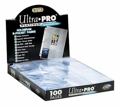 Ultra Pro 9 Pocket pages Platinum Series Accessories|Accessoires Multizone Singles  | Multizone: Comics And Games